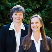 Becky Schertenleib, Nan Wimmers, "sisters by chance, partners by choice" (Columbia Gorge Real Estate)