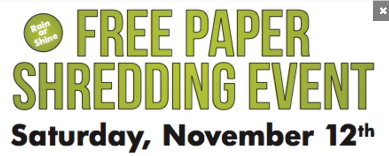 FREE Paper Shredding Event In Charlotte, NC Nov. 12th