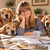 Corinne Guest, Retired Broker. FX Trader, Golden Retrievers. (Corinne Guest)