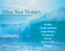 We Travel to You! Expert Westside Notary Service (Blue Sea Notary)