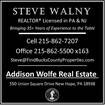 Steve Walny, . . . A Contrasting Point of View in Bucks County (Addison Wolfe Real Estate)