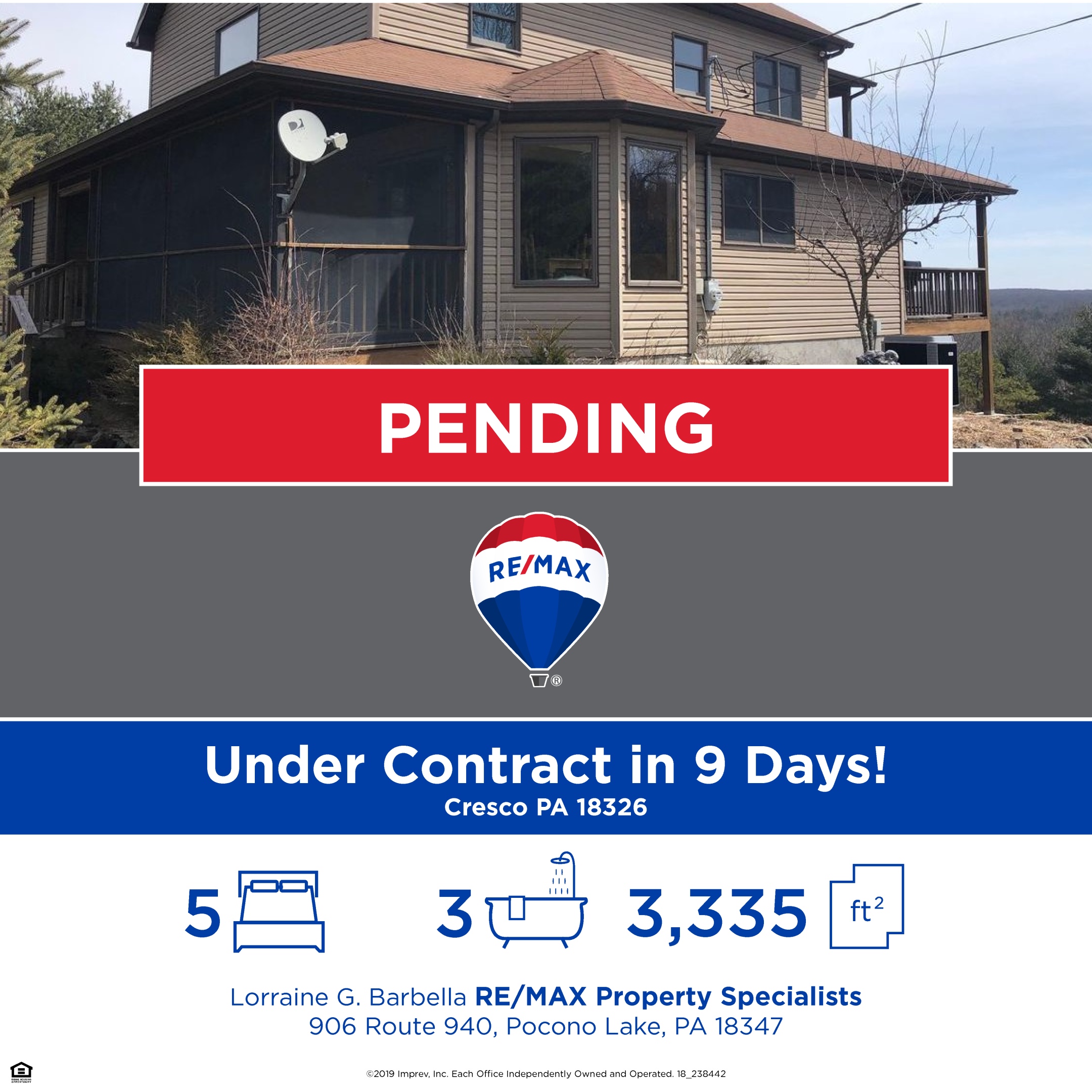 Under Contract in 9 Days Custom Built Home Overlooking
