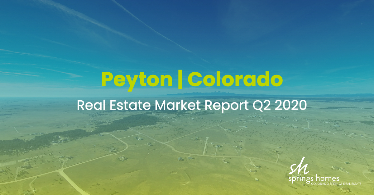 Peyton, Colorado Real Estate Market Report Q2 of 2020