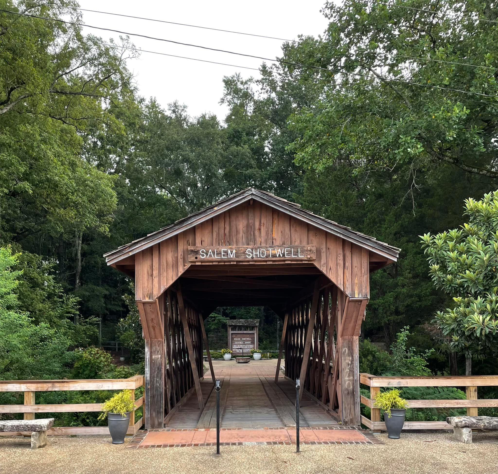 The SalemShotwell Covered Bridge in Opelika, AL