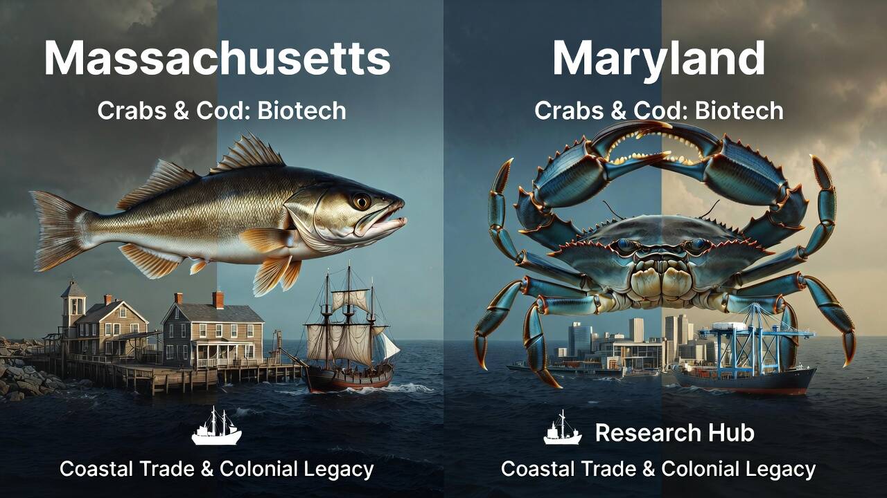 Crabs & Cod: Massachusetts vs Maryland