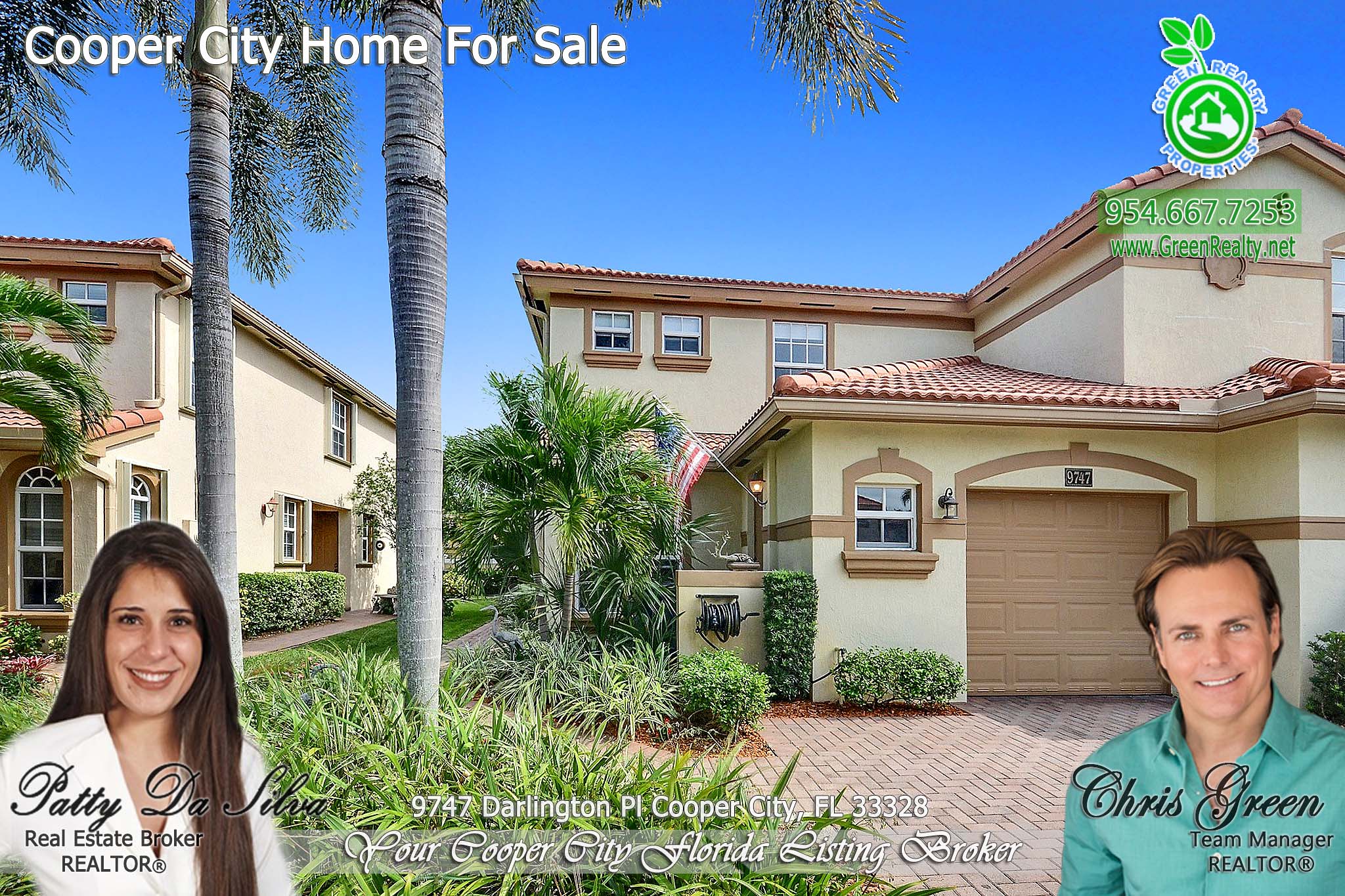 Cooper City Corner Lot Townhome At Darlington