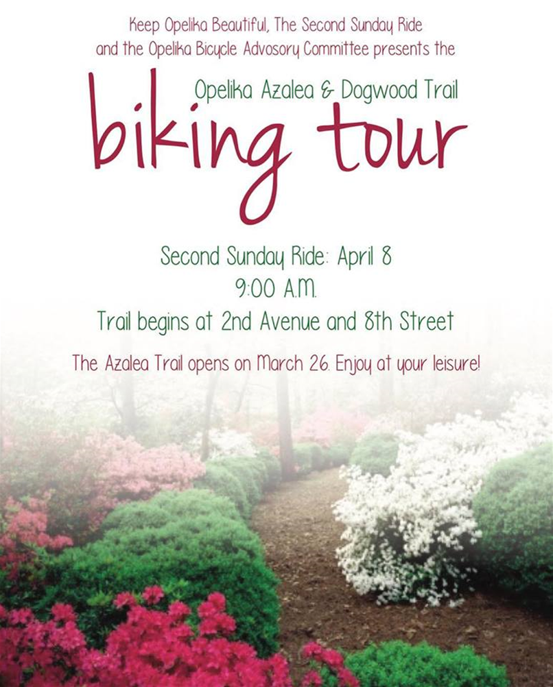 Opelika Azalea & Dogwood Trail Biking Tour