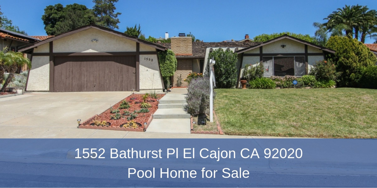 1552 Bathurst Pl El Cajon CA 92020 Pool Home for Sale