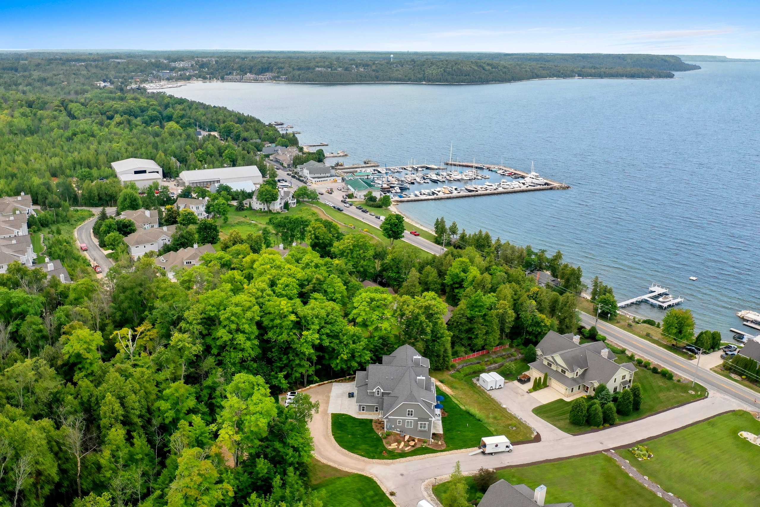 New water view condo with shore access Sister Bay WI