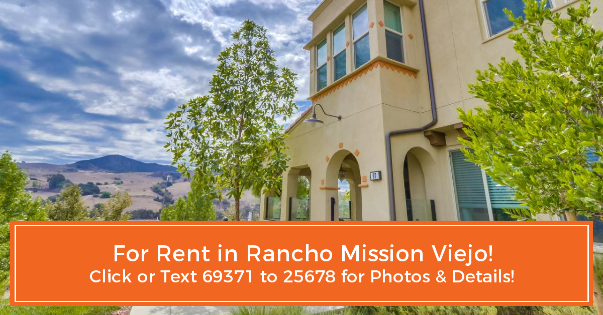 For Lease 97 Adelfa St Rancho Mission Viejo, CA 3 B