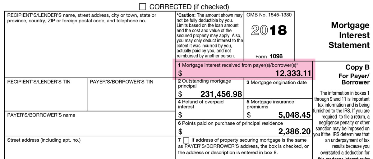 Form 1098 and Your Mortgage Interest Statement