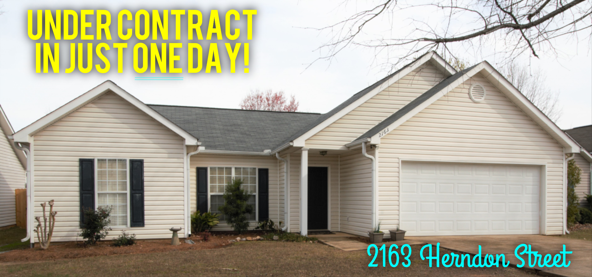 House for Sale in Auburn AL under contract in only one