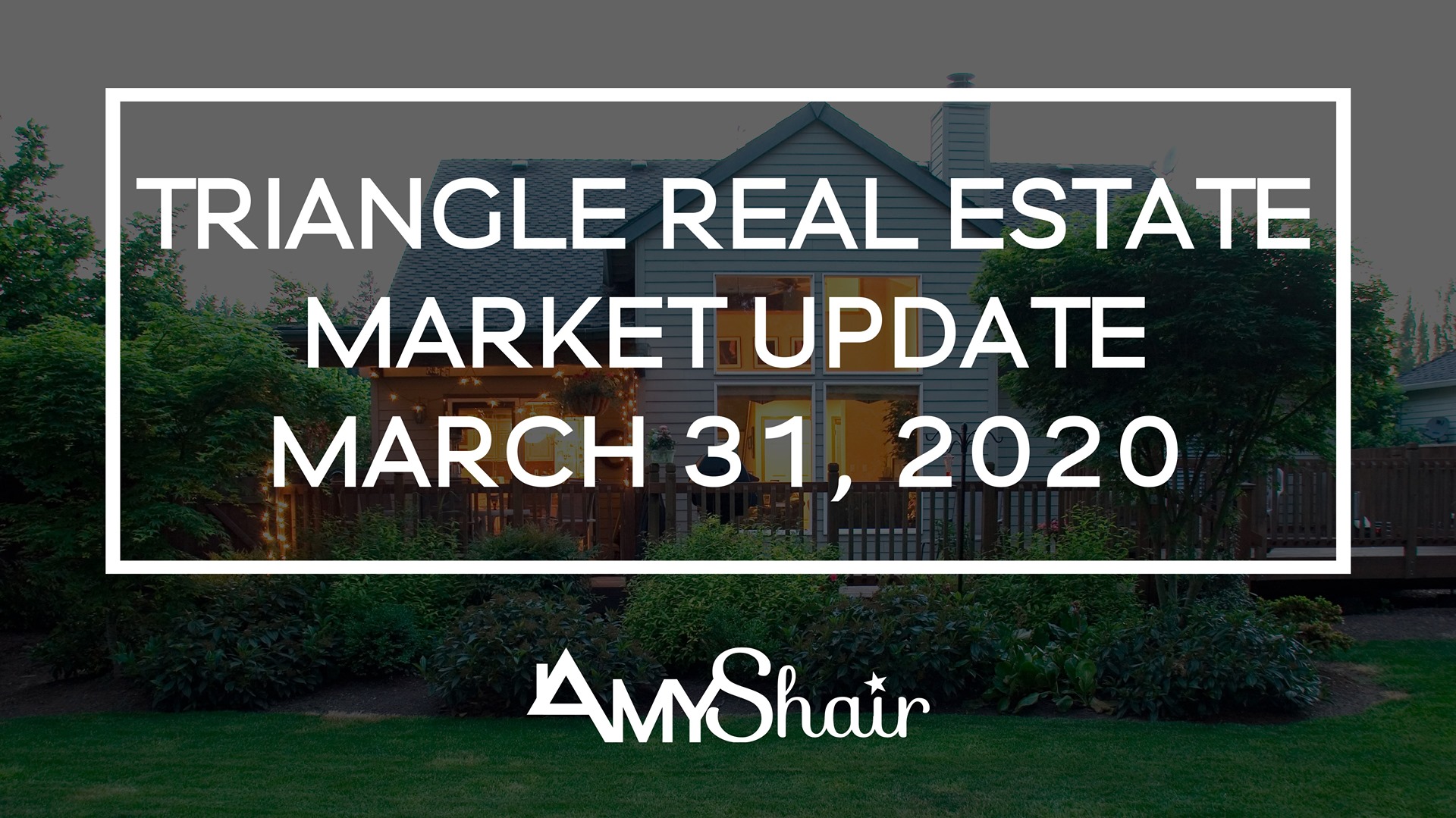 Triangle Real Estate Market Update March 31, 2020