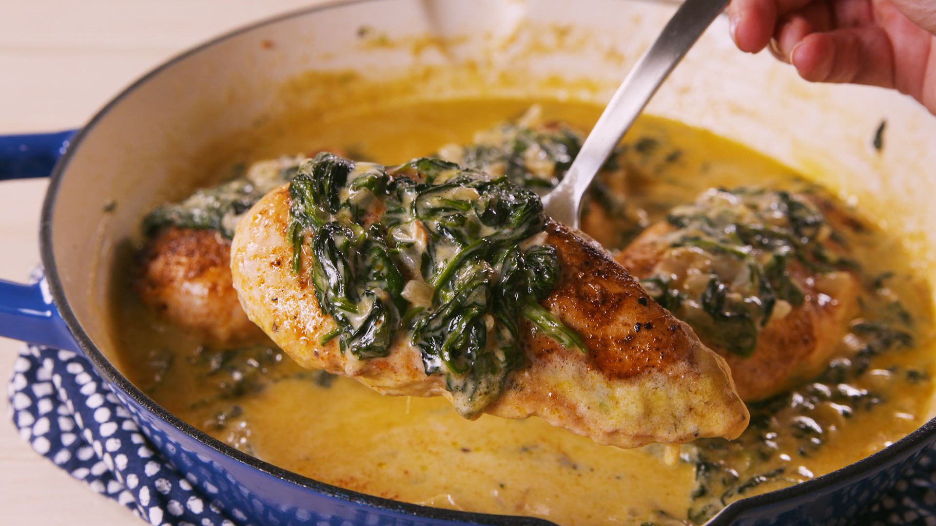Creamed Spinach Chicken Recipe