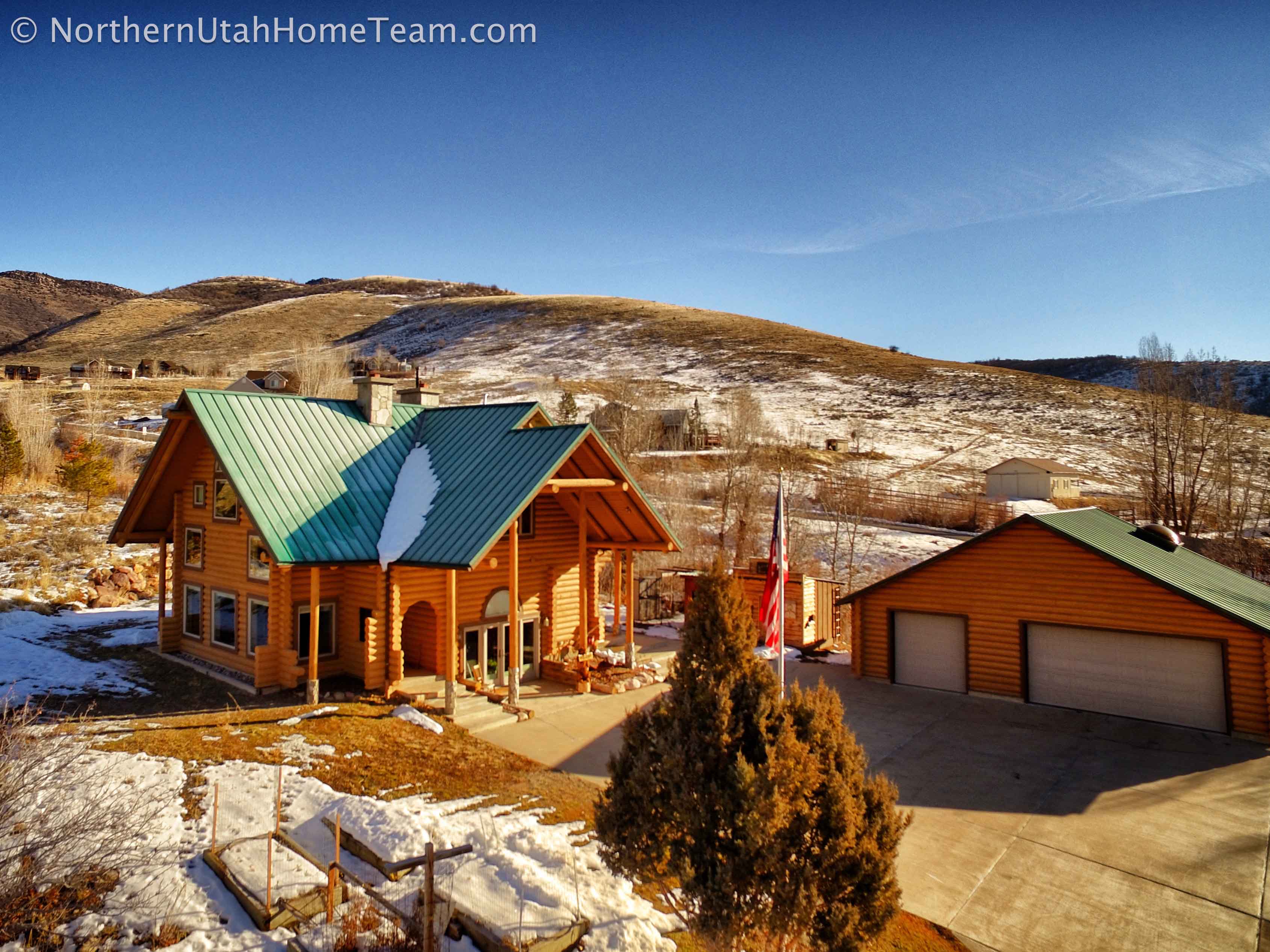 4 Bed 3 Bath Ogden Valley Utah Log Home For Sale