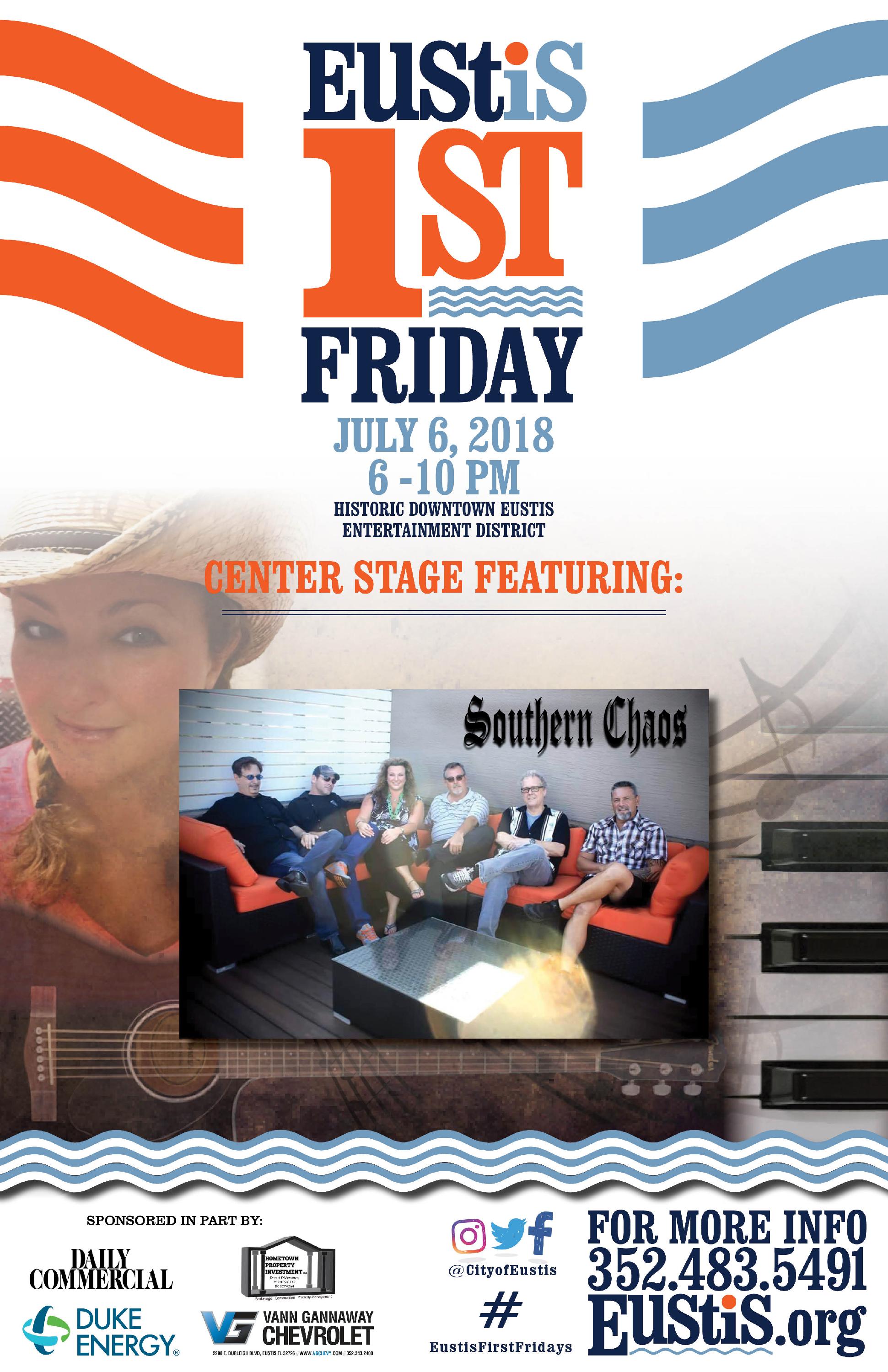 Eustis, FL First Friday Street Party Downtown a free ev