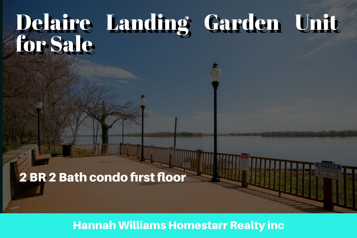 Delaire Landing First Floor Garden Unit For Sale 2 BR