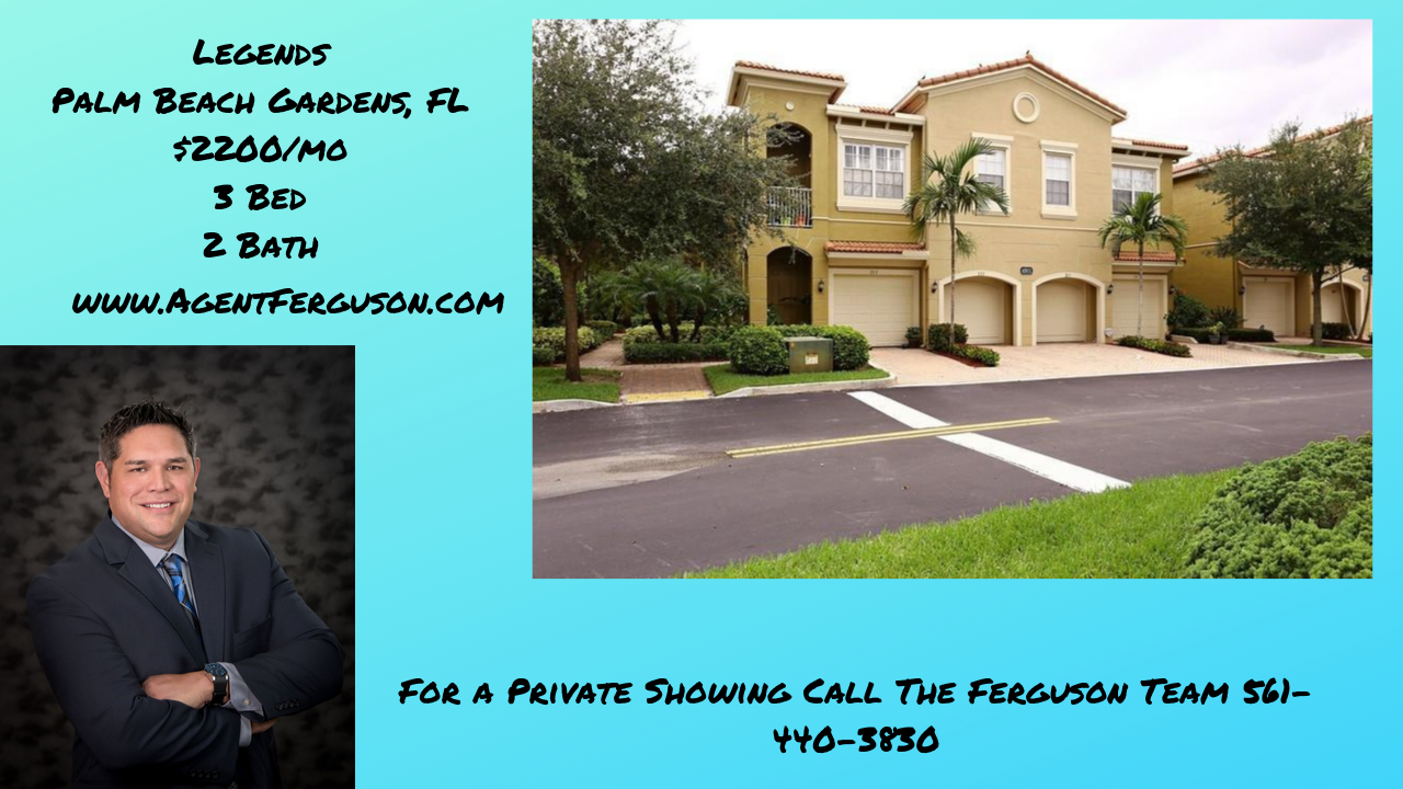 $2200 / 3br - 1232sqft - 3 Bedroom in Legends Palm Beac