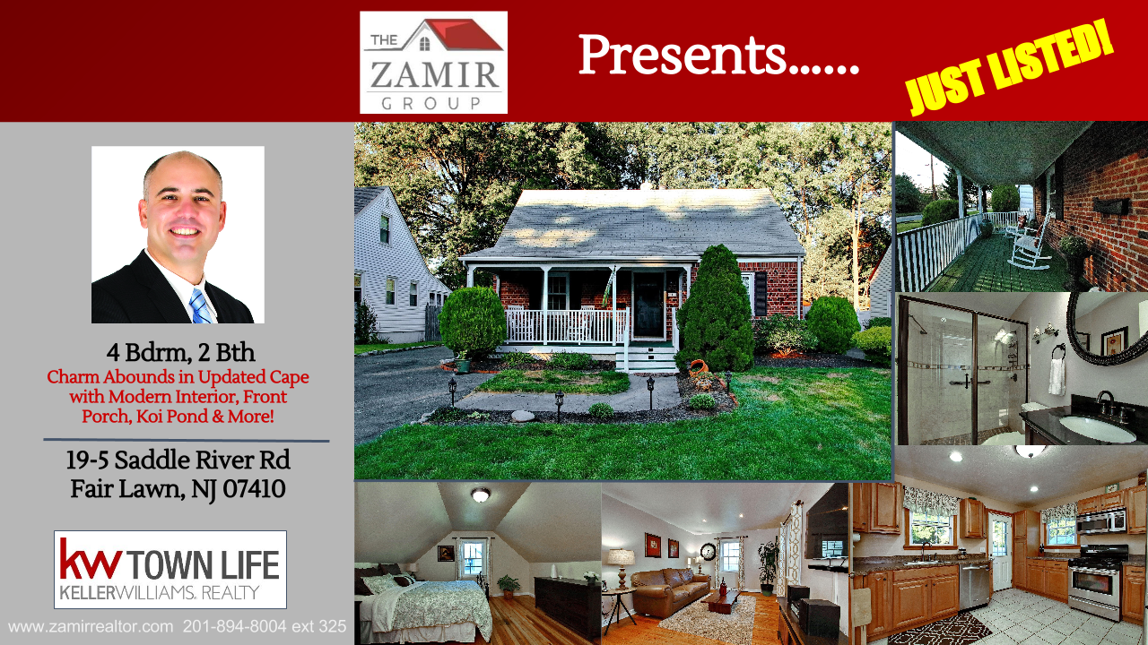 New Listing Radburn Fair Lawn Saddle River Zamir Group