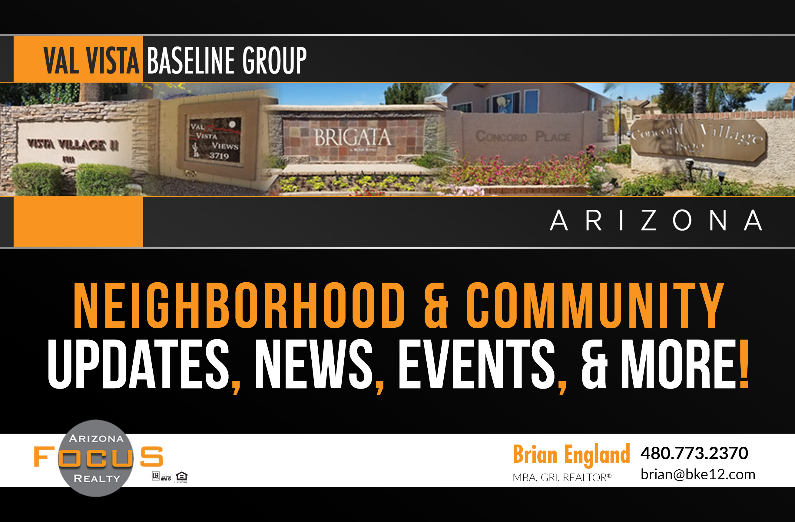 The Val Vista Baseline Area in Mesa, AZ for 92918