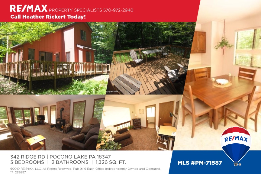 Contemporary Three Bedroom in Locust Lake Village Near