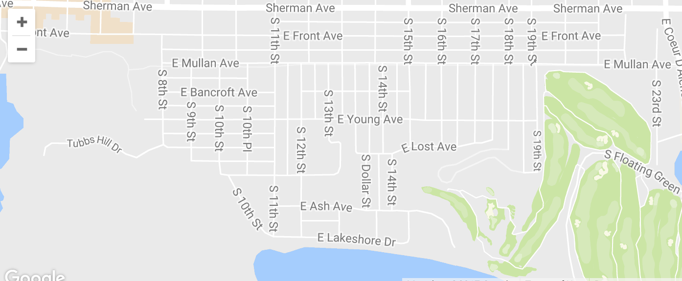 Coeur d'Alene's Sanders Beach Neighborhood on Lake