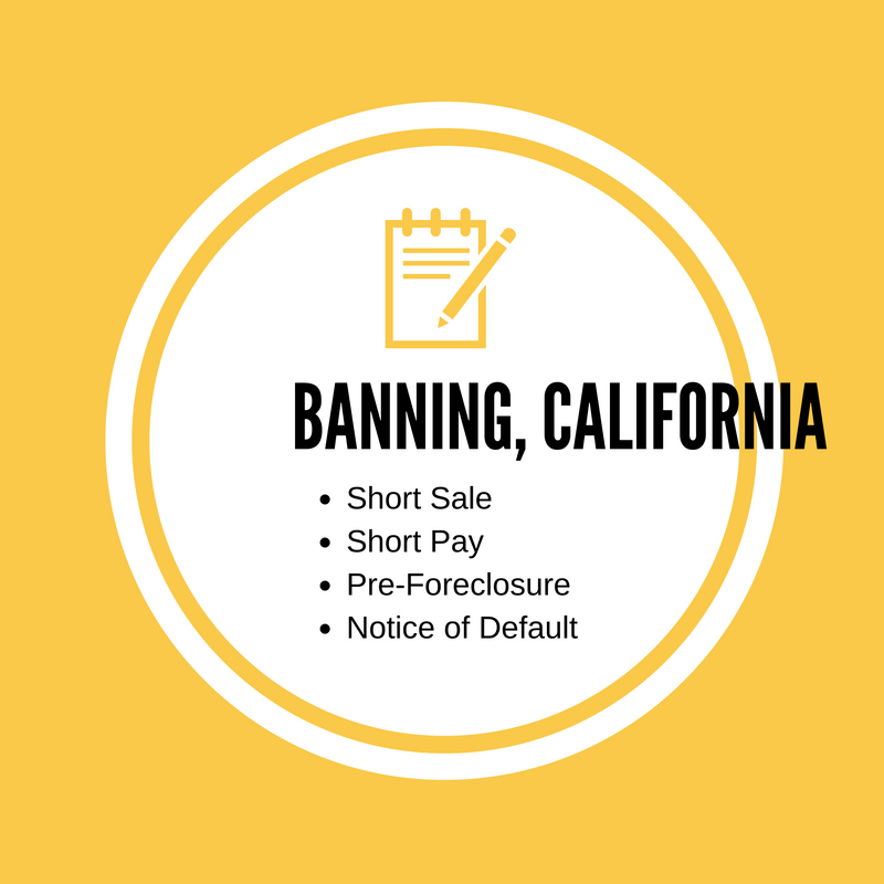 Banning, California Active Short Sales November 2016
