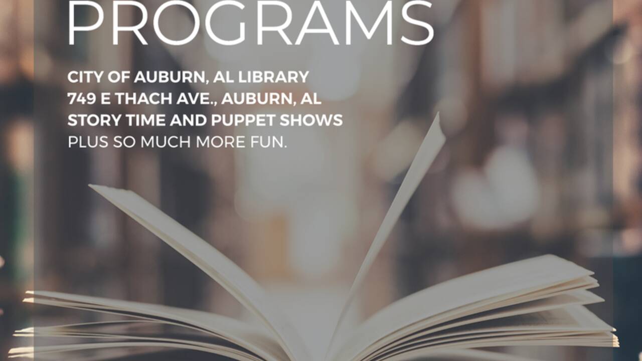 City of Auburn Library offers Puppet Shows and Storytim