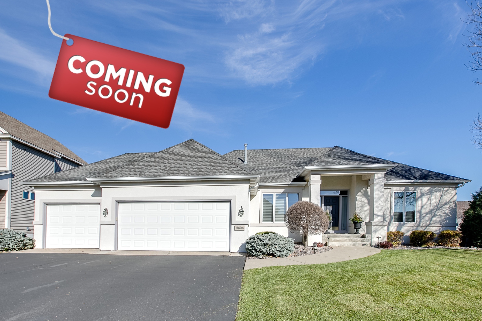 Coming soon, Champlin rambler for sale with 3 bedrooms