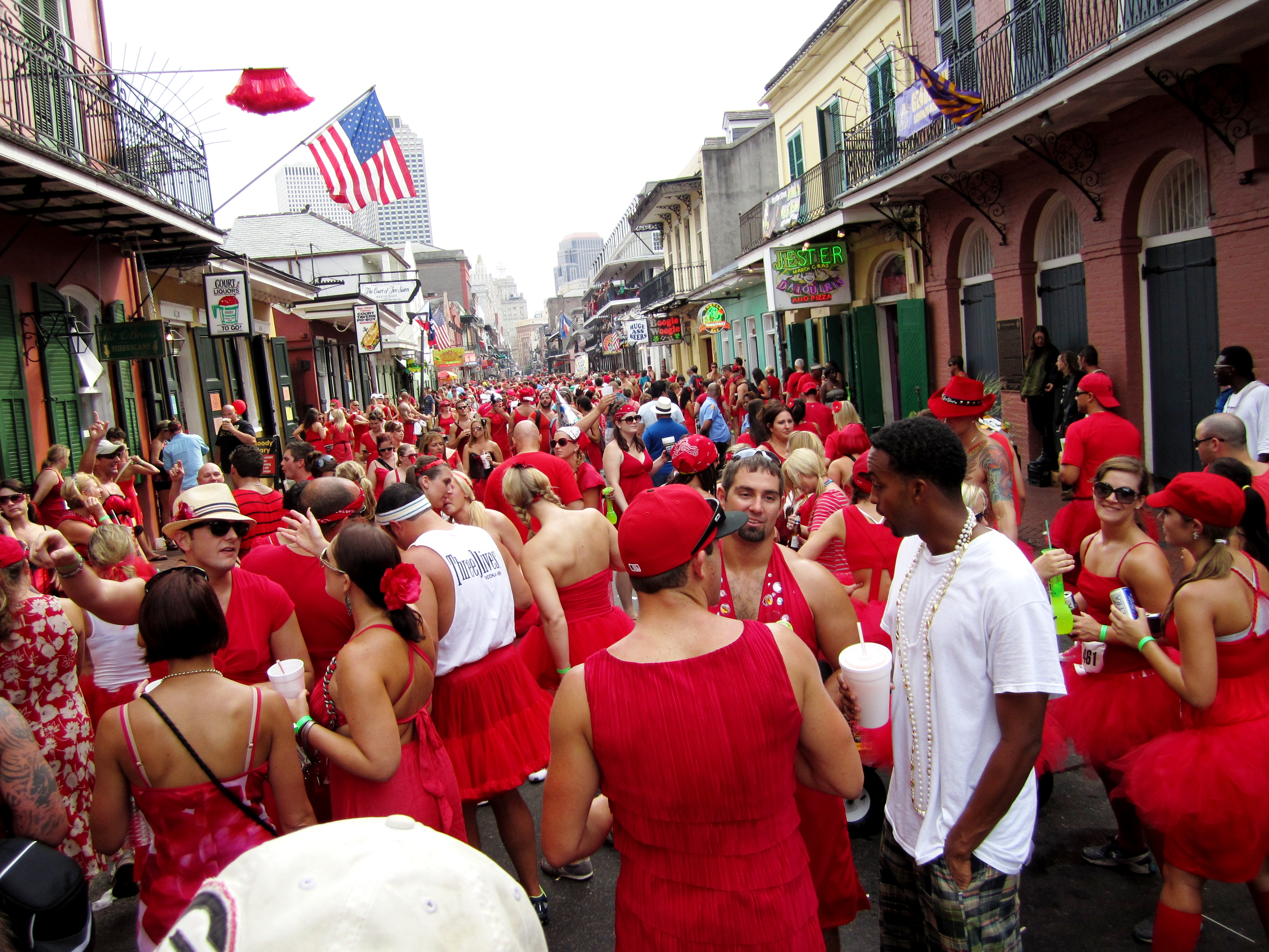Run For Charity At NOLA Red Dress Run