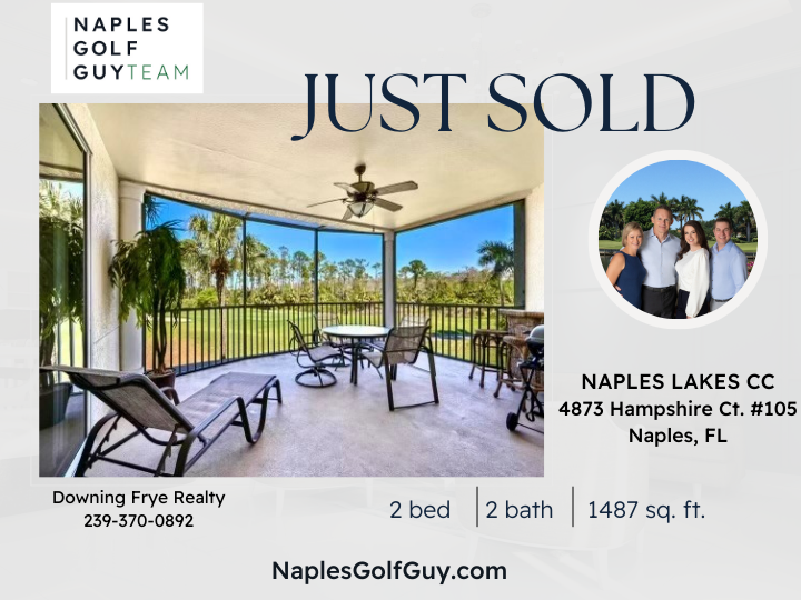 Naples Lakes Condominium Just Sold in Naples FL
