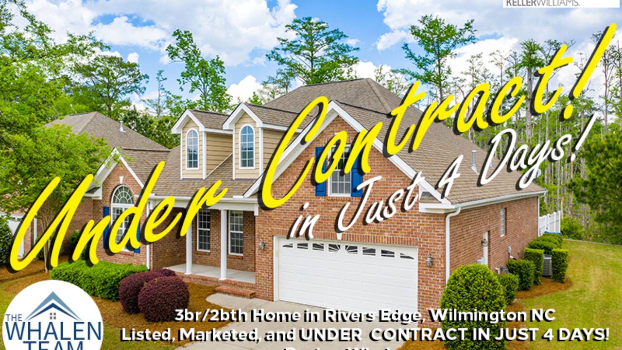 Under Contract! Home in Rivers Edge, Wiimington NC!
