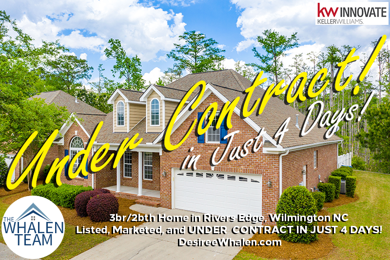 Under Contract! Home in Rivers Edge, Wiimington NC!