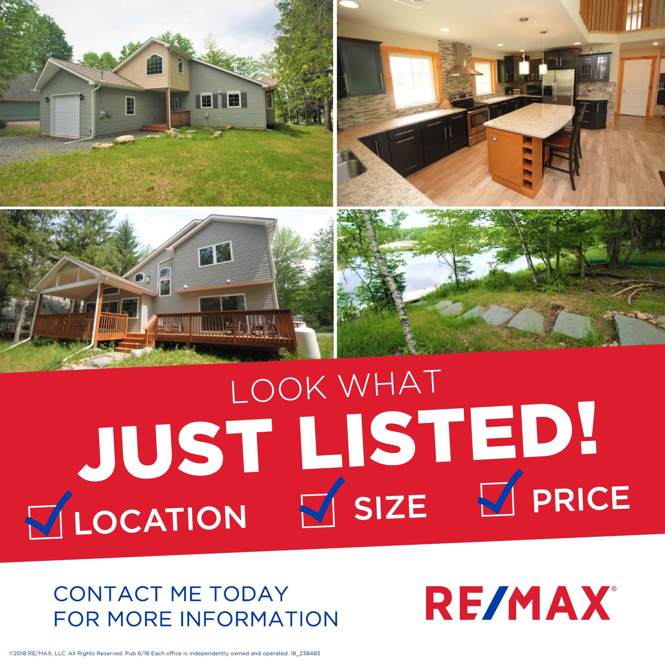 LAKEFRONT Contemporary Lakefront with over 2200 sq ft o