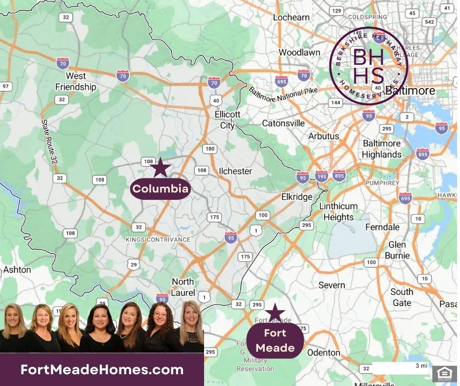 Best Places to Live Near Fort Meade MD in Howard County
