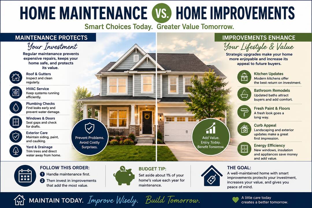 and great information in your blog that you are sharing with us here in the Rain. Thank for the information. 4 home_maintenance_vs_home_improvements.png