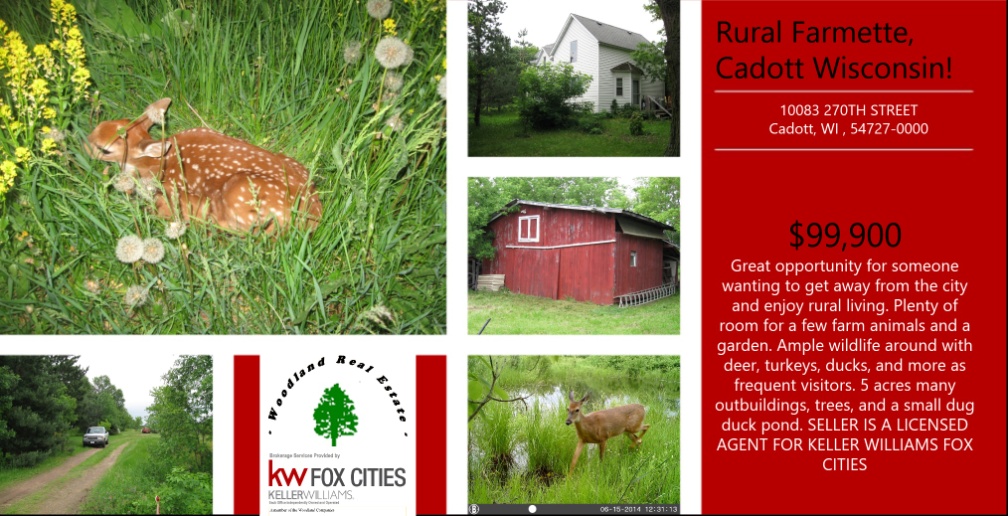 Rural Farmette, Cadott Wisconsin! 10083 270TH STREET Ca