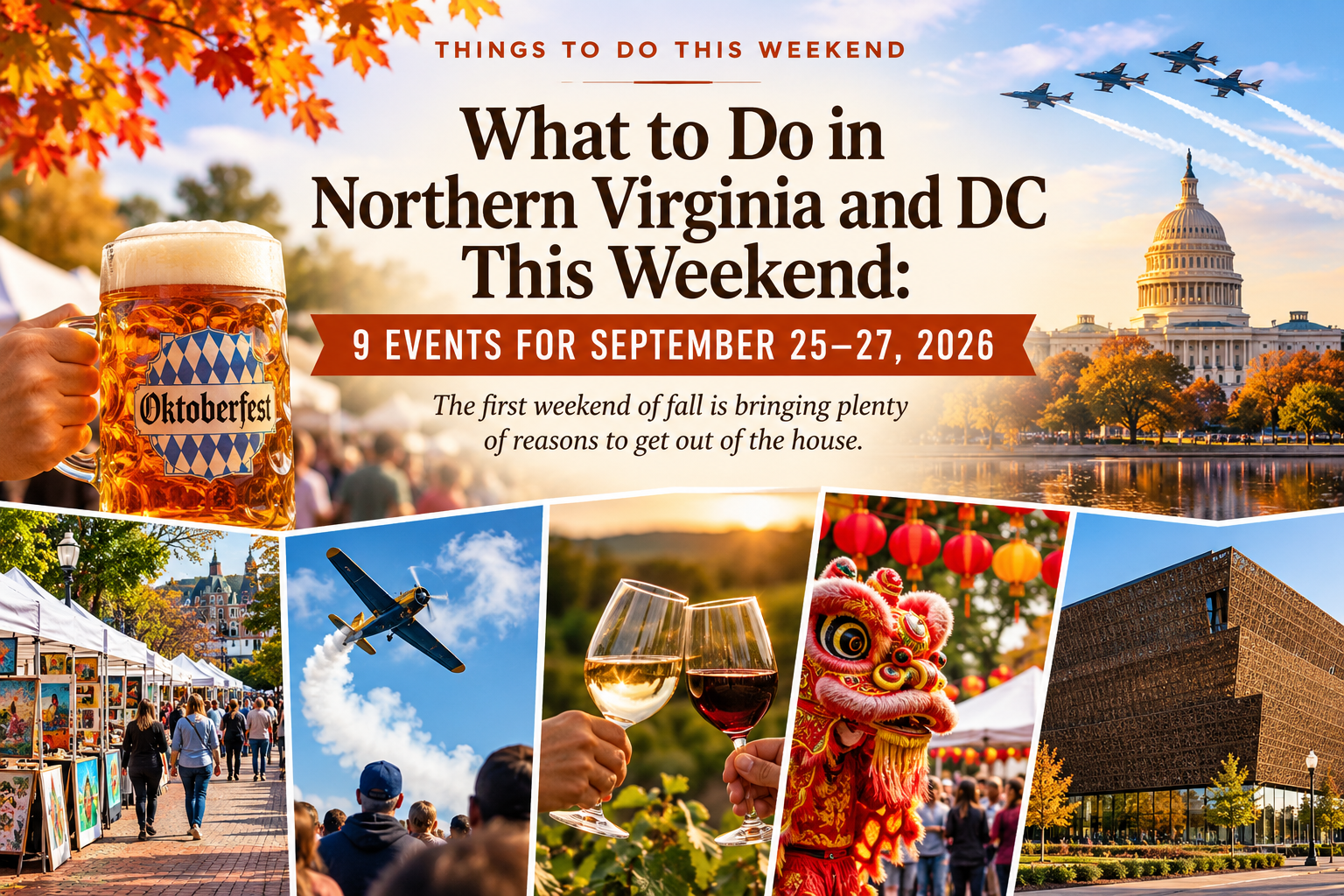 What to Do in NoVA and DC This Weekend: 9 Events for Sept 25–27