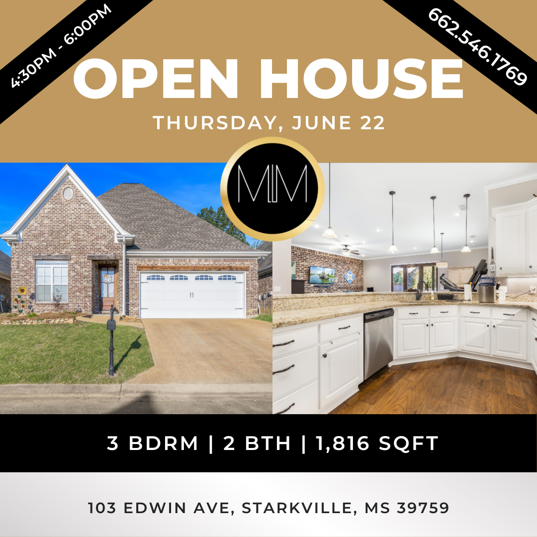 OPEN HOUSE! 🏡 103 Edwin Ave, Starkville