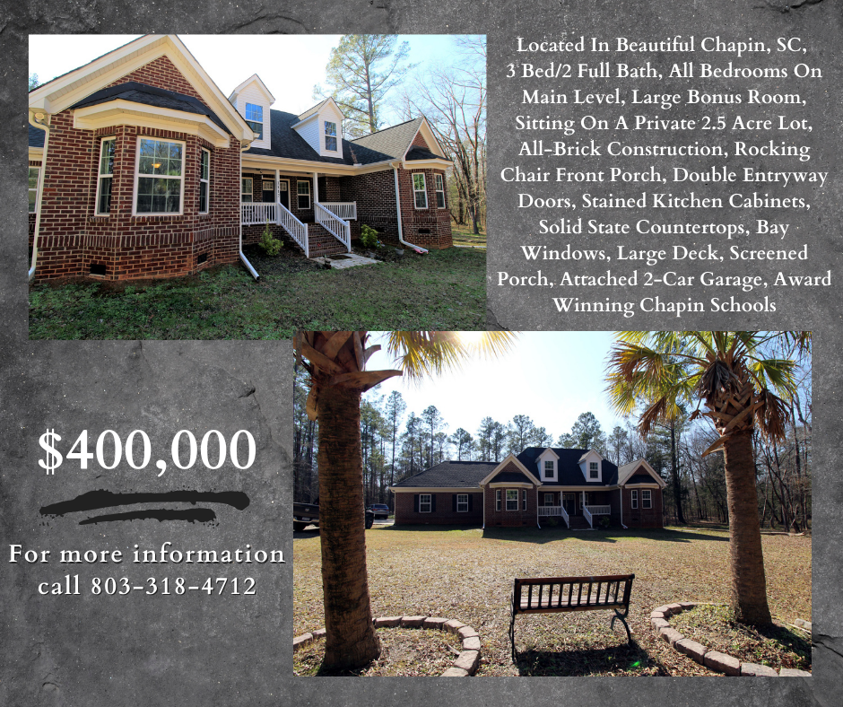 1112 Mount Vernon Church Rd., Chapin, SC 29036