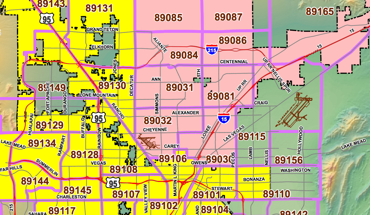 Las Vegas Zip Codes - Zip Code Maps