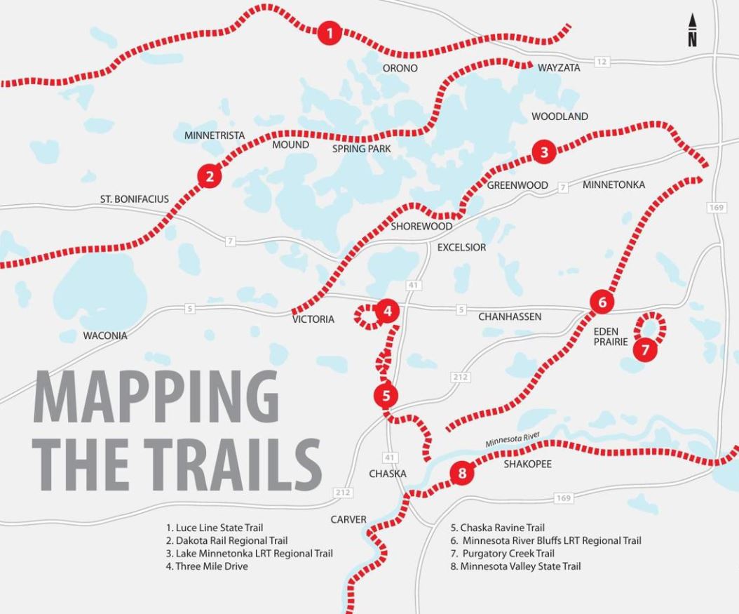 Dakota Rail Trail Map 2025