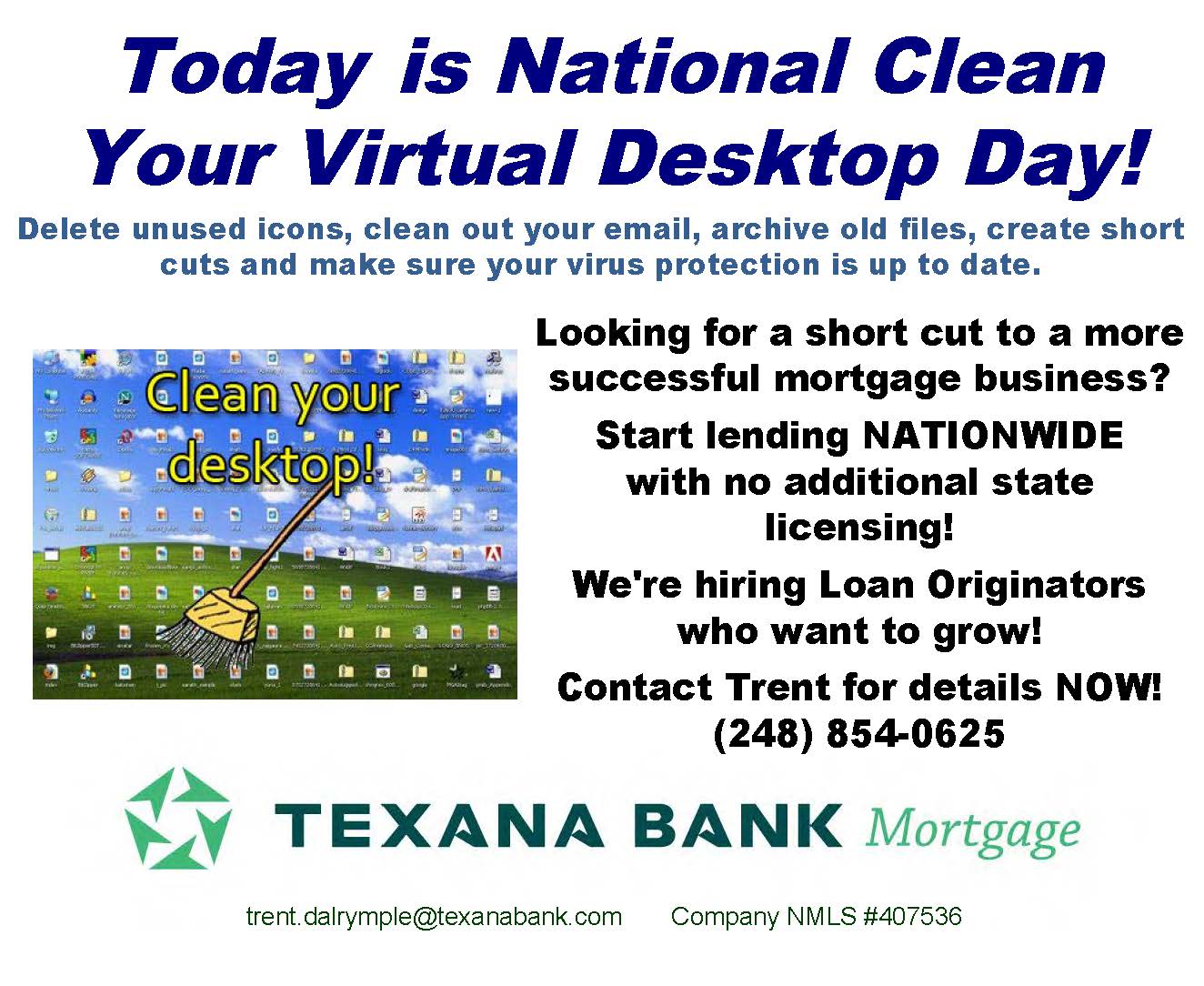 It's National Clean Your Virtual Desktop Day!