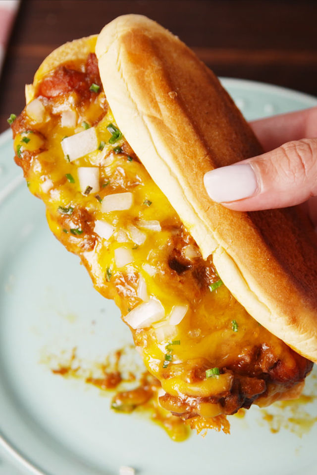 Grilled Chili Cheese Dogs Recipe