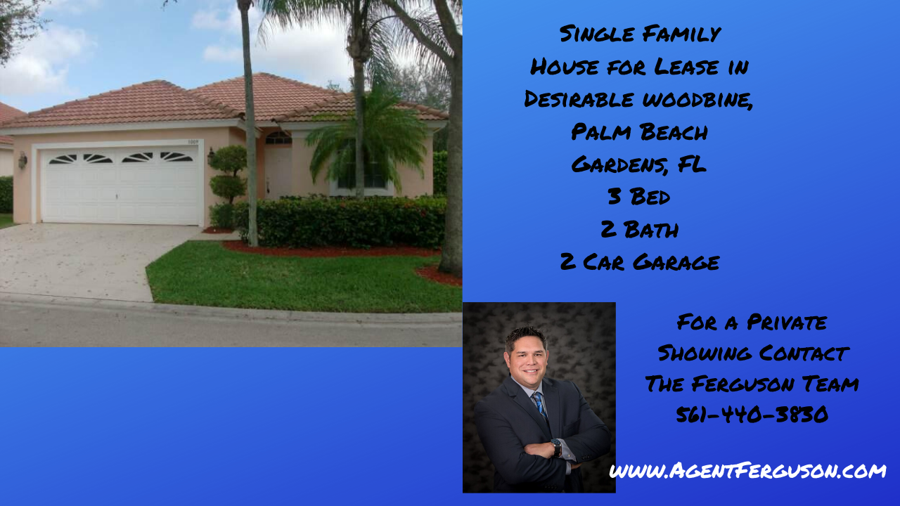 1850 / 3br House in Woodbine for Rent (Palm beach Gard