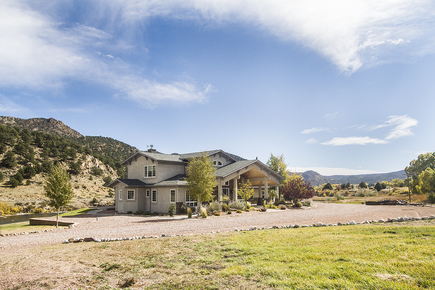 Beautiful Riverfront Home with Land and Pond
