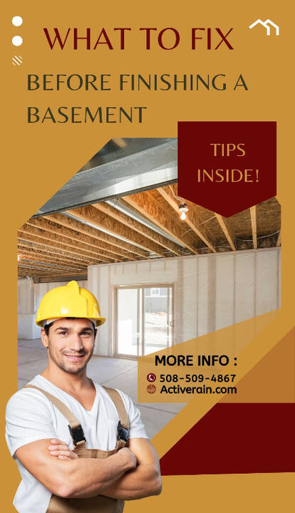 What To Fix Before You Finish A Basement