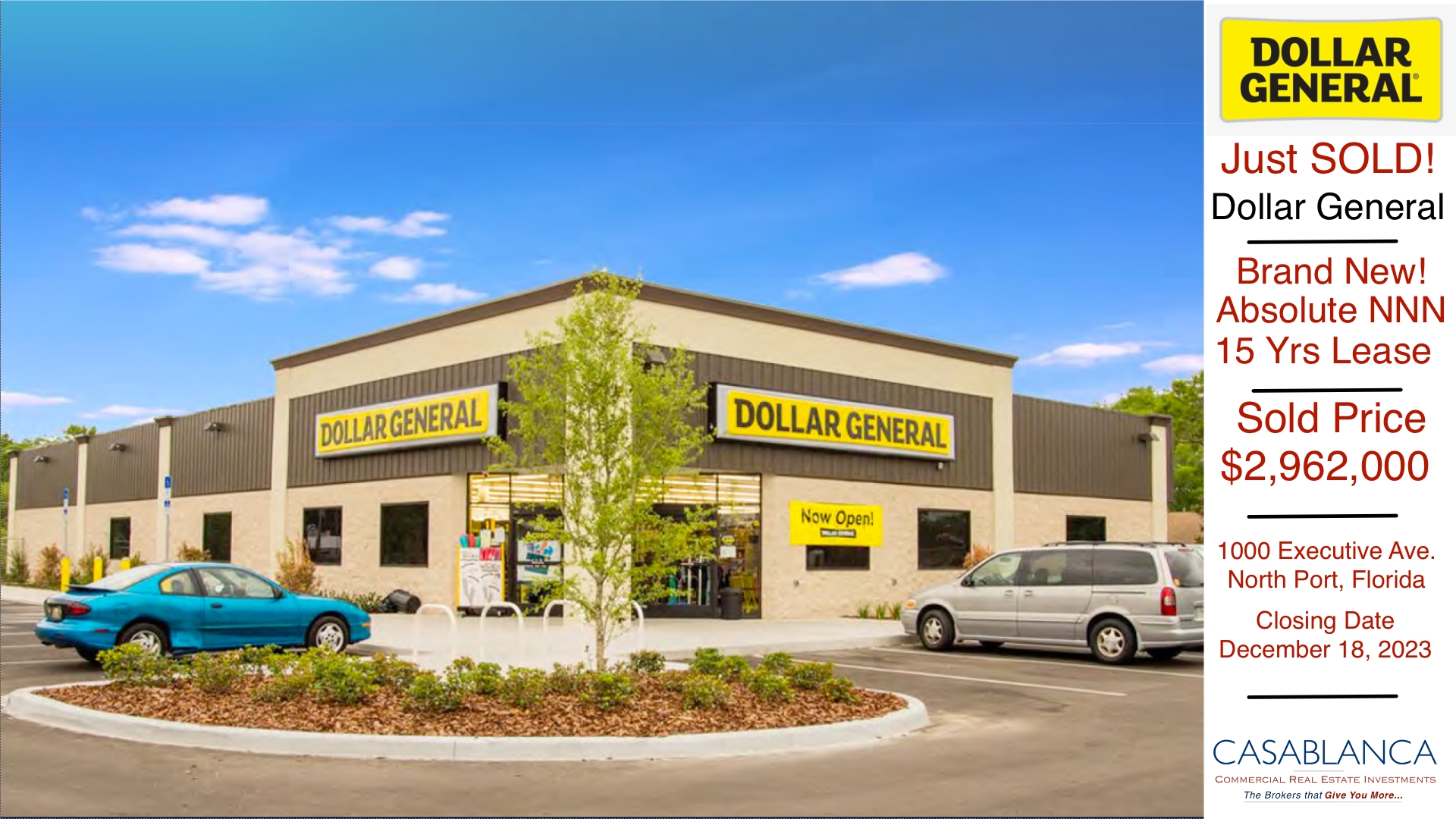Dollar General NNN Property Sold in North Port, Florida