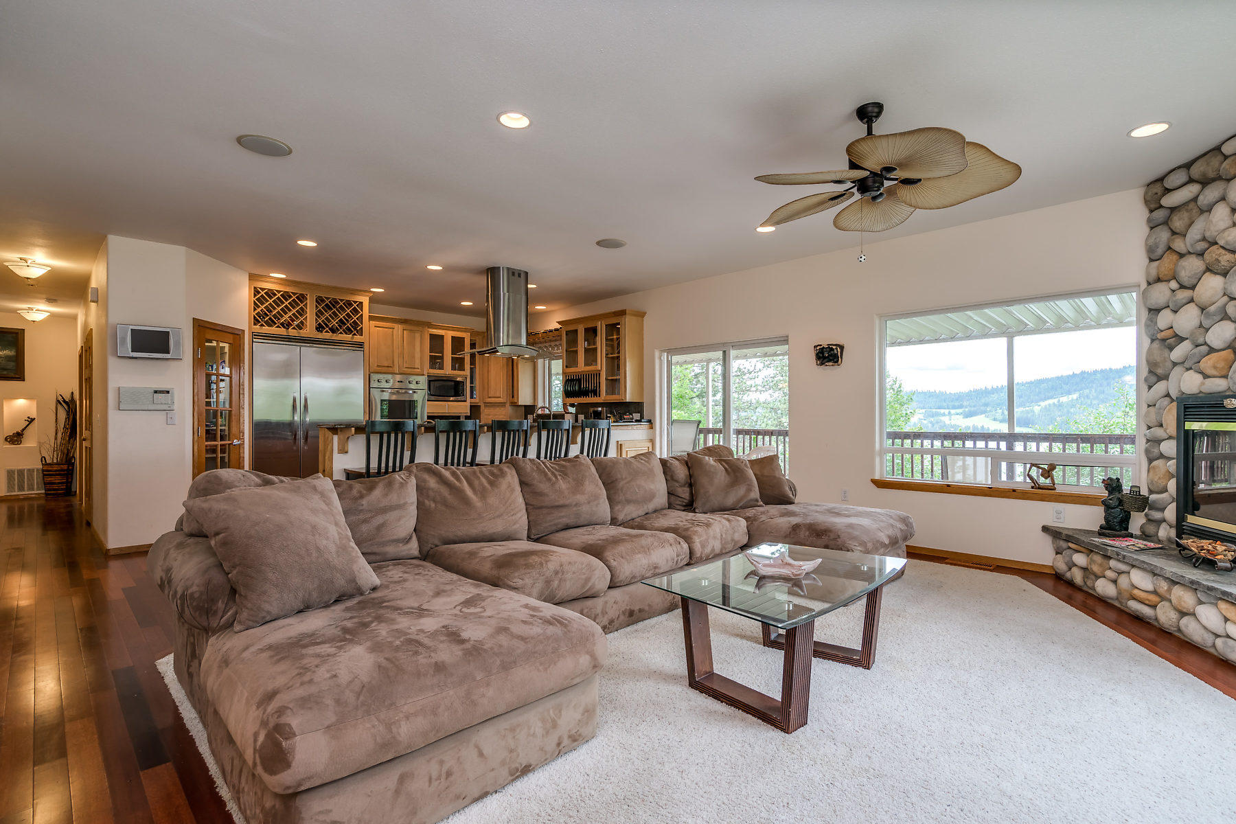 Upscale Lake Coeur d'Alene view home for sale, it's a W