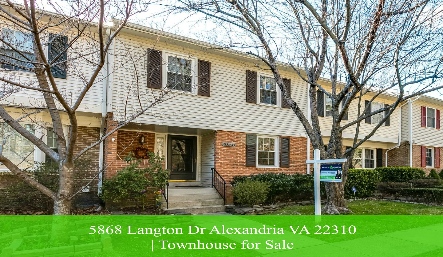 5868 Langton Dr Alexandria VA Townhouse for Sale